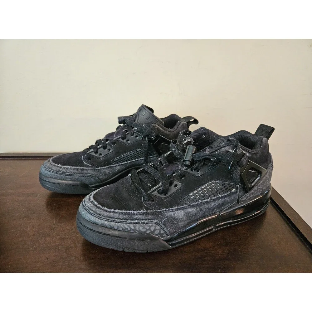 Nike Boys Air Jordan Spizike Low FQ3950-001 Black Basketball Shoes Sneakers 6.5Y